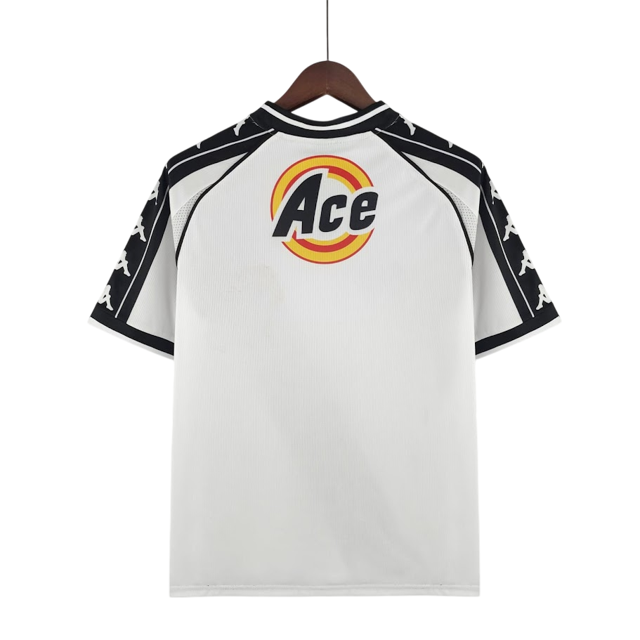 Camisa Vasco II 2000 Retrô - Branca e Preta
