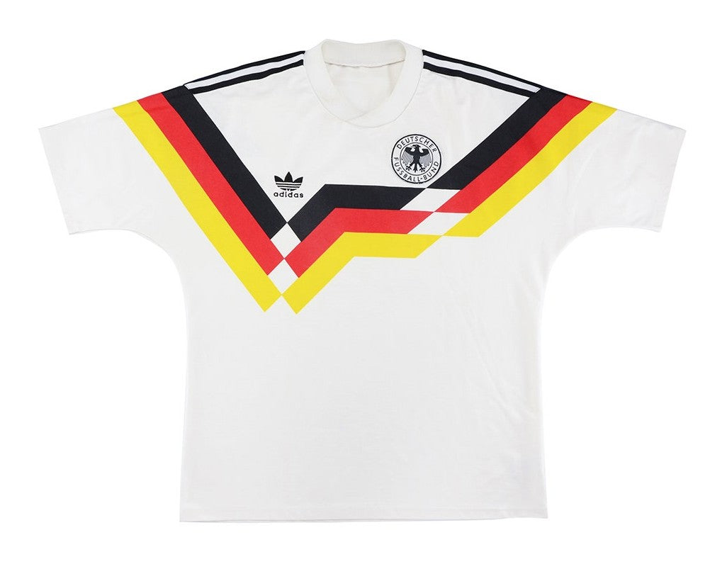 Camisa Alemanha I 1990 Adidas - Retrô - Branca