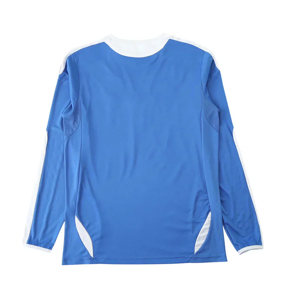 Camisa Chelsea I Manga Longa 2011/2012 Adidas - Azul - Retrô