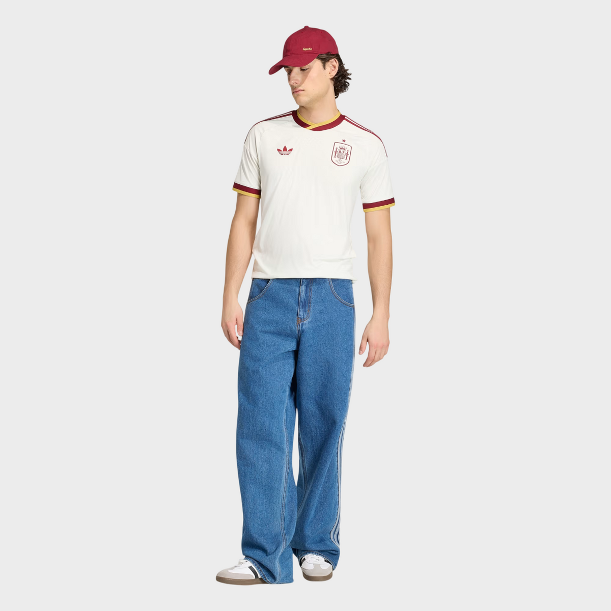 Camisa Espanha II 26/27 - Torcedor Adidas Masculina - Off White